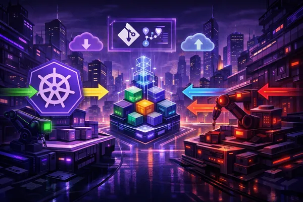 Kubernetes Deployment mit GitOps (Push vs. Pull)