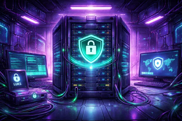 Perfekte OpSec auf einem Server: Unsichtbare Infrastruktur durch LUKS, Proxmox und VPN